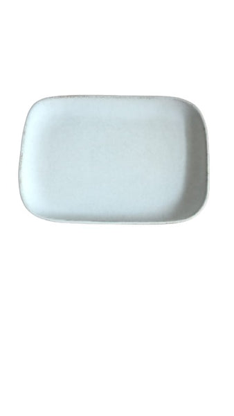 White Quartz -Rectangular Plate   20.5 x 14.8 x H: 2.5 cm