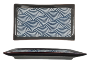 Waves- Rectangular Plate 22.5cm