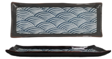 Waves- Rectangular Plate 27.5cm