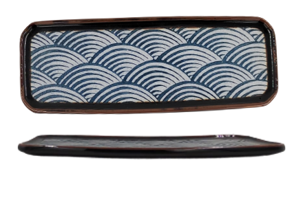 Waves- Rectangular Plate 38x11x2cm