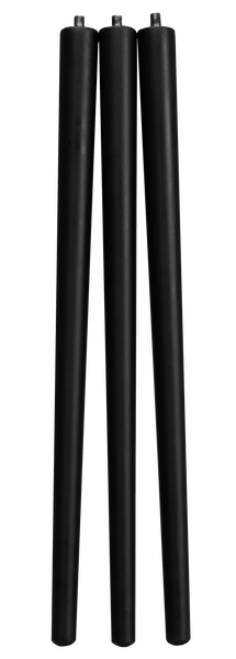 Wooden Legs Stand - Black Wood - Pack of 3 - Studio1765