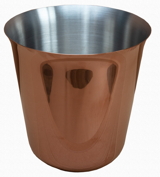 PVD Copper coated Stainless Steel Champagne Cooler with Stainless Steel Stand - Studio1765