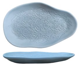 Alhambra- Oval plate azul 24x15x2.8cm