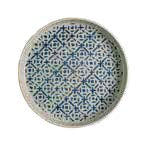 Mosaic Blue -Walled Plate 23 cm