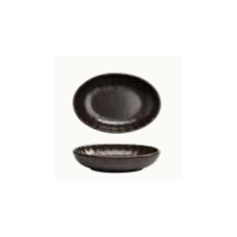 Charcoal  Oval Bowl 19 X 13 X 4cm