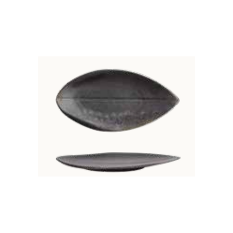Charcoal  leaf plate 30.5x15.3x2cm