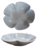 Alabaster- Flower Shape Sauce Dish 9.25cm