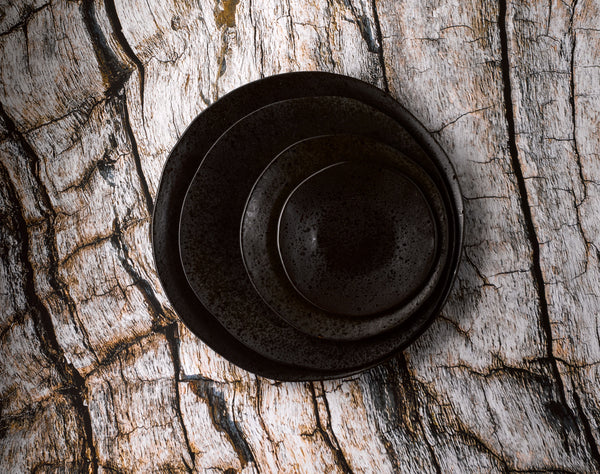 Midnight Black - Walled Plate 21cm