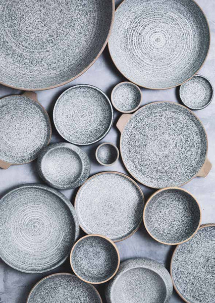 Granite Grey- Rimmed Bowl  7.6 x 3.8 cm