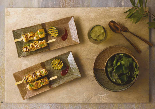 Obsession rectangular chopstics rest 6.2x1.5x1.5cm - Forest Green