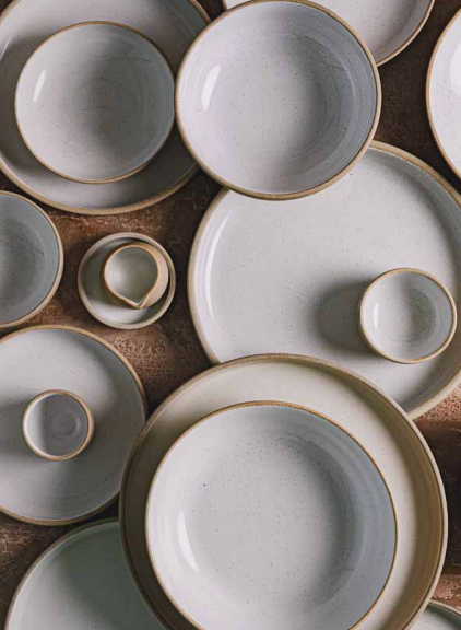 Speckled White Deep Bowl 16cm x H 4.5cm