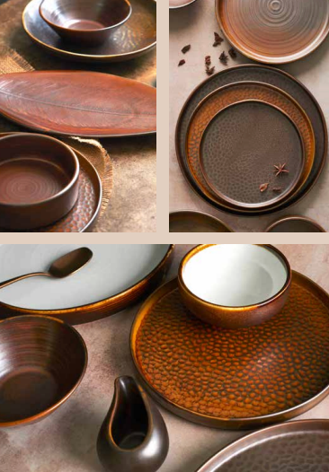 Rustic Copper Plate 18cm x H3.6cm