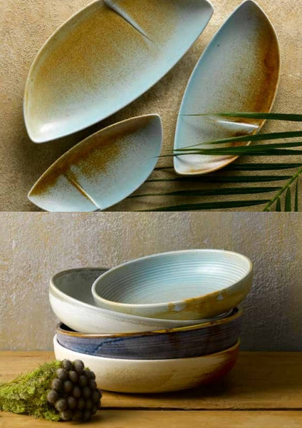 Rust- double handled bowl- 20.5cm x 16.6 x 5.3 cm H