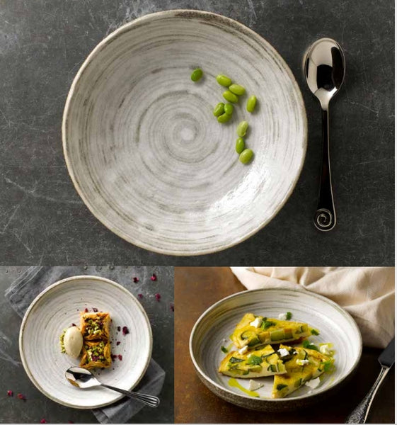 Earth Swirl Beige- Plate 19.3cm