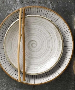 Earth Swirl Beige- Plate 19.3cm