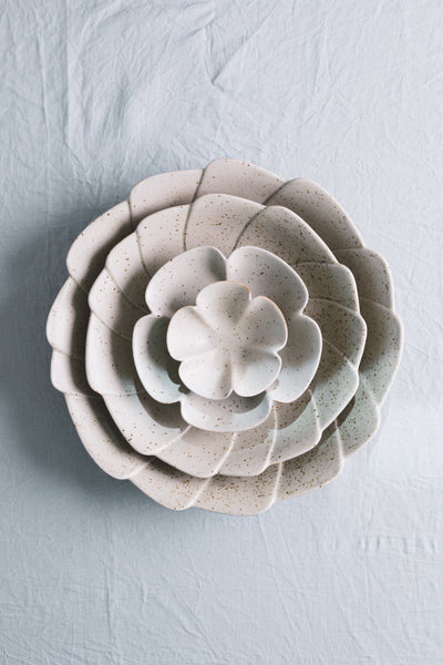 Alabaster -Flower Shape Bowl 26cm