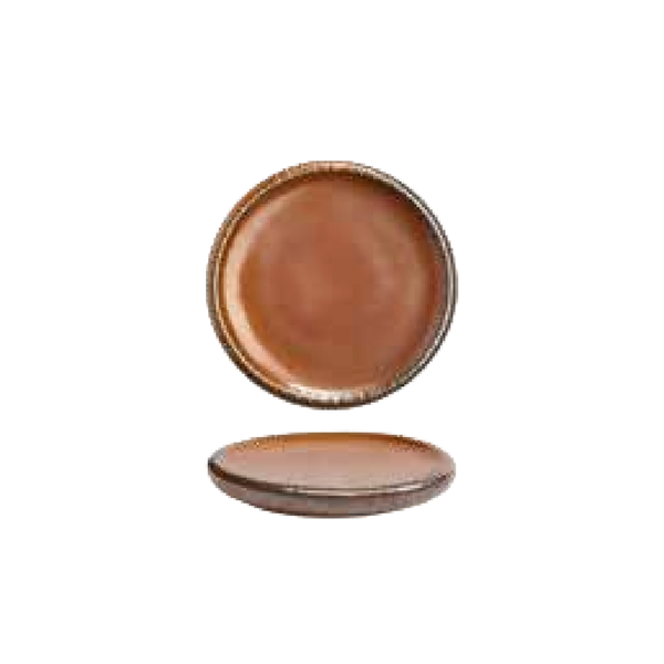 Rustic Copper  plate 17.5cm dia x H3cm