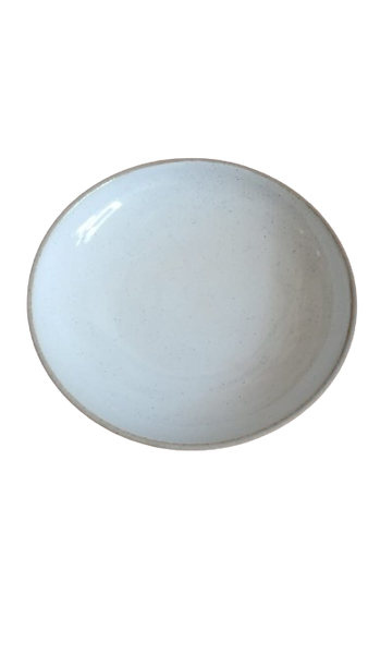 Speckled White -Coupe Bowl 19.5 cm
