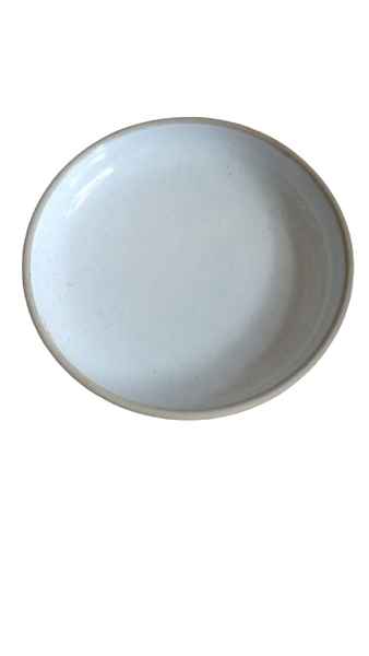 Speckled White -Coupe Bowl 22.2 x H:4.5 cm.