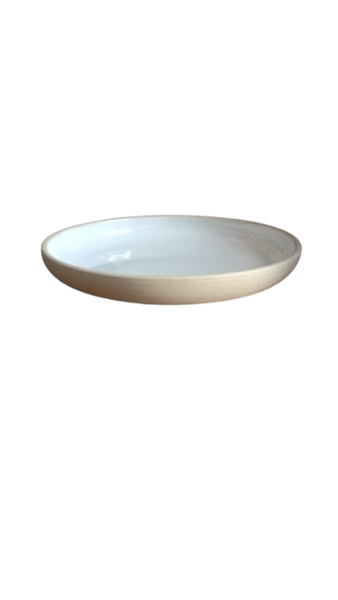 Speckled White- Coupe Plate 23.5 x H:3 cm