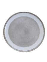 Moonlight Grey with White Band- Coupe Plate 26cm