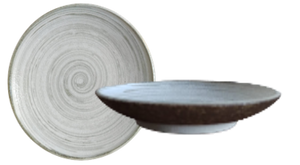 Earth Swirl Beige- Plate 25.6cm