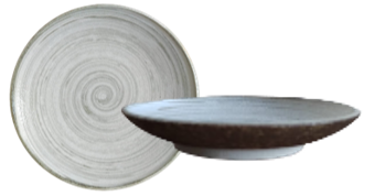 Earth Swirl Beige- Plate 22.7cm