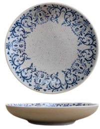 Floral Blue- Coupe Bowl D22.2 x 4.5 cm