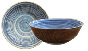 Earth Swirl- Blue Bowl 13cm