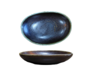Charcoal- Oval Dip Dish 8.8cm