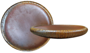 Rustic Copper  - plate 23cm dia x 3.3 cm