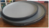 Melamine Two tone Grey & Black Matt - Plate 20,6 x 2,4 cm