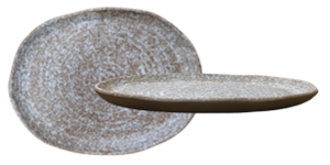 Granite Brown- Oval Plate 20.5 x 17.6 x 1.6 cm