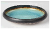Crackled Glaze Concave Bowl 20cm - Sky Blue