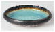 Crackled Glaze Concave Bowl 15cm - Sky Blue