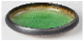 Crackled Glaze Concave Bowl  15cm - Grass Green