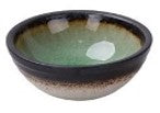 Crackled Glaze Dip Bowls  9cm - Grass Green