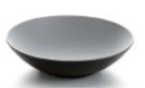 Melamine Two tone Grey & Black Matt - Bowl 24,3 cm H 5,8cm