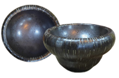 Charcoal  - bowl 11cm dia x 6.5 cm H