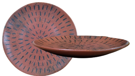 Brick  Hay -Plate D26.3 H2.6 cm