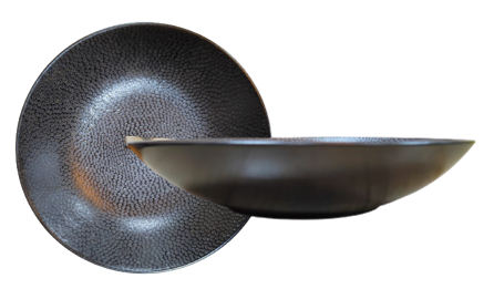 Black Honeycomb -Coupe Bowl 25 cm