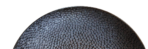 Black Honeycomb- Plate 22.7 x H:2.6 cm