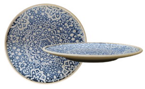 Indigo Batik- flat plate D21xH2 cm