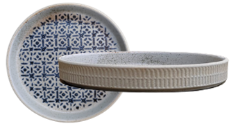 Mosaic Blue- Walled plate 18.3xH2.5 cm