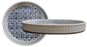 Mosaic Blue- Walled plate 18.3xH2.5 cm