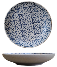 Mosaic Blue-Coupe bowl 19.5xH4 cm