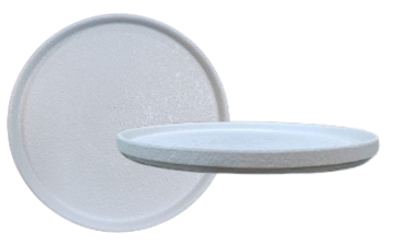 Matte White walled plate 21.5cm