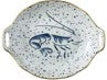 Ocean- double handle coupe plate shrimp - 21.5cm