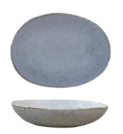 White Quartz -Low Oval Bowl  14.3 x 11.5 x H: 3.5 cm