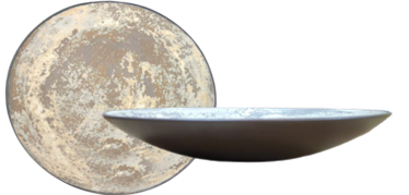 Moon Rock Beige- bowl 24cm dia x 5 cm H Earth